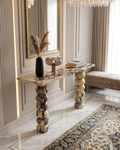 Calacatta Viola Marble Console Table – Sculptural Stone Dresser