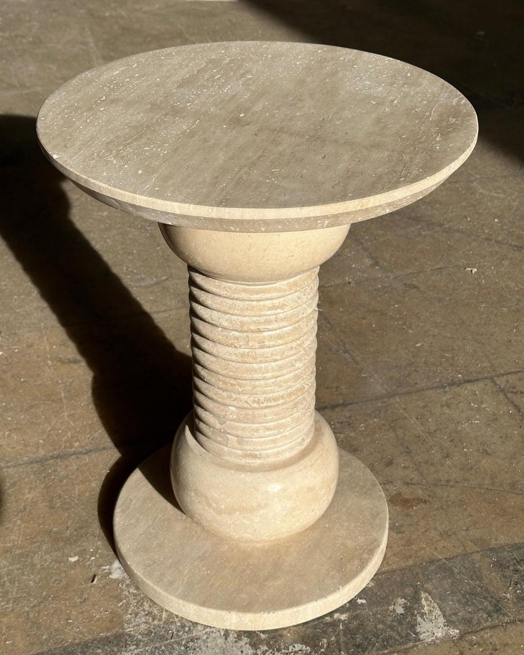 Handmade Travertine Coffee Table Luxury Marble Console Table Furniture