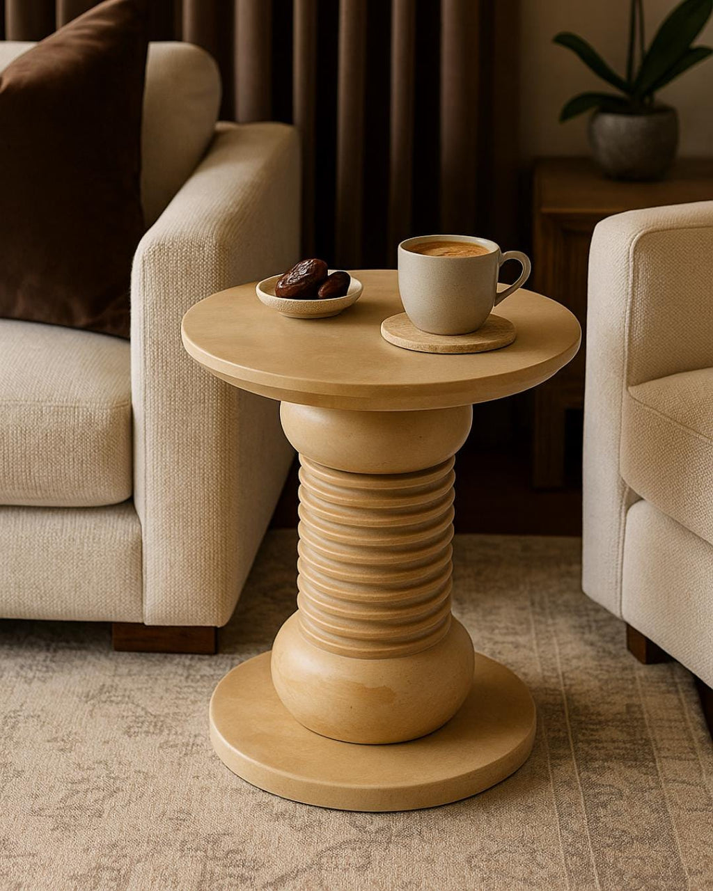 Handmade Travertine Coffee Table Luxury Marble Console Table Furniture