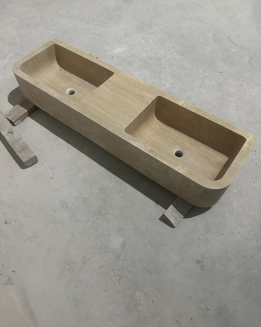 Handmade Travertine Marble Sink, Custom Natural Stone Bathroom Basin