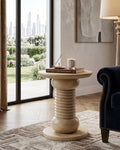 Handmade Travertine Coffee Table Luxury Marble Console Table Furniture