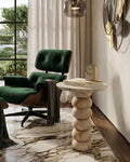 Handmade Travertine Marble Coffee Table: Luxury Stone Furniture for Designer