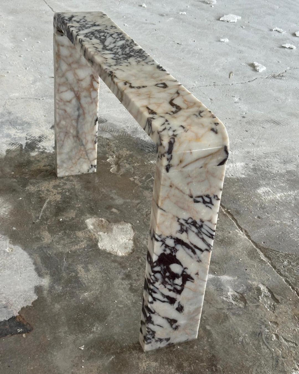 Calacatta Viola Marble Entryway Dresser Natural Stone Furniture