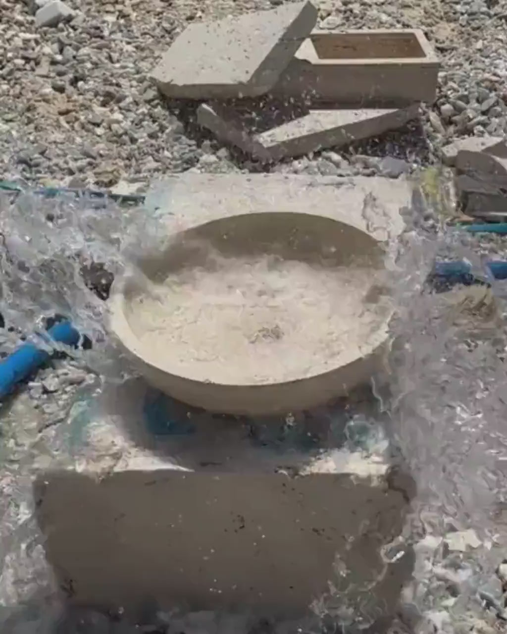 Handmade Travertine Round Marble Sink: Luxury Bathroom Vanity
